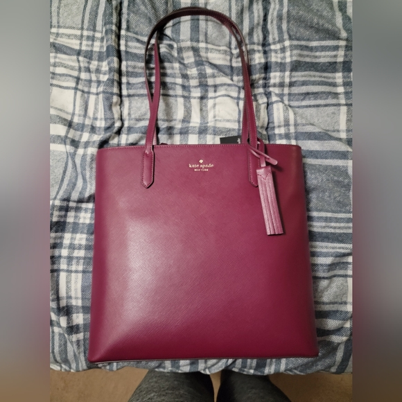 Kate Spade Raspberry Tote - Picture 1 of 5